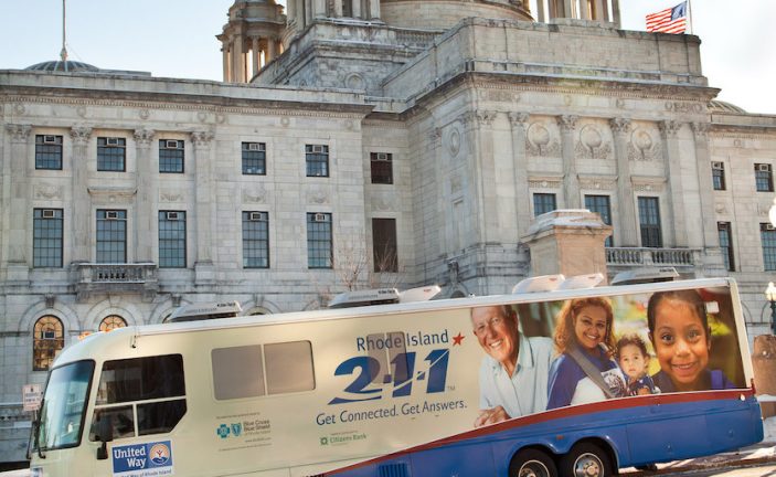 United Way 2-1-1 RV at The RI State House